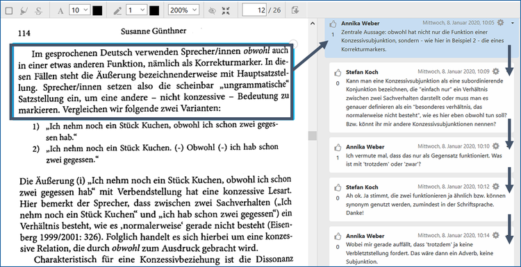 TEXTLABOR (PDF-Annotation) – Moodle-Lernaktivität